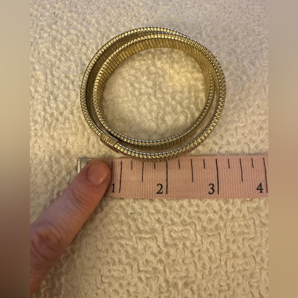 Gold jcrew handle - double coil